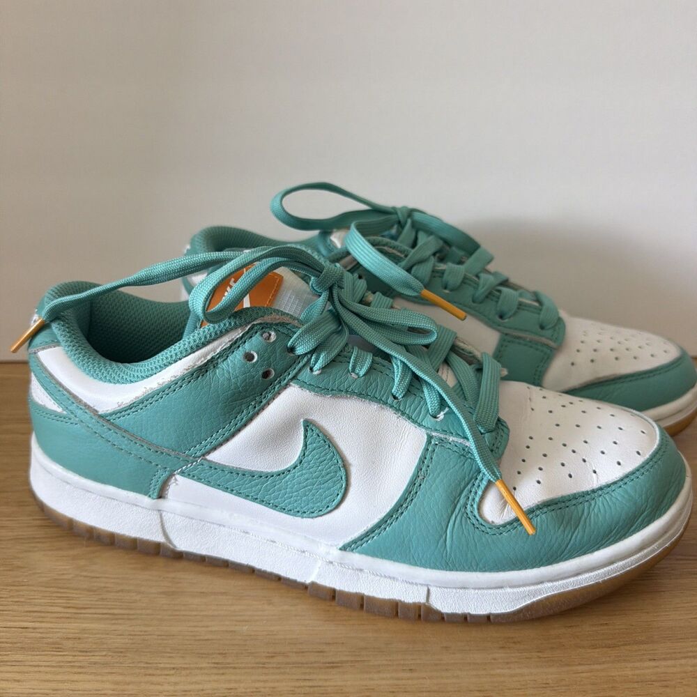 Women Teal Nike Sneakers 8 Dunk Low Next Nature DD1873-105 White Turquoise